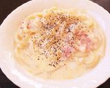 生クリーム不要★簡単カルボナーラうどん作り方6写真