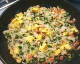 簡単☆美味! ニラたっぷり炒飯☺作り方5写真