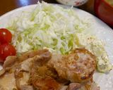 あごだしつゆで、ちゃちゃっと生姜焼き作り方4写真