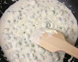 エビと枝豆のクリームチーズパスタ作り方5写真