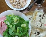 パスタ！？大磯屋♪チンゲン菜バター焼そば作り方1写真