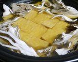 九条葱がおいしい!中華風厚揚げ舞茸煮作り方6写真