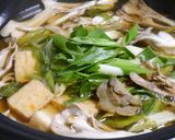 九条葱がおいしい!中華風厚揚げ舞茸煮作り方8写真