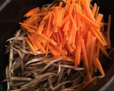 ごぼうと高野豆腐の煮物 きんぴら作り方4写真
