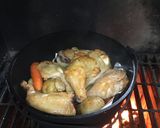 たき火でローストチキン作り方6写真