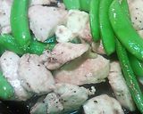 鶏肉スナップエンドウわさびバター醤油炒め作り方4写真