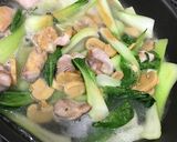 鶏肉とチンゲンサイのクリーム煮 ♪作り方4写真