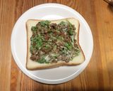 パクチー余った？パクチーズ☆納豆トースト作り方2写真