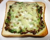 パクチー余った？パクチーズ☆納豆トースト作り方3写真