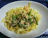 海老茸クリームパスタ～ 高級さの味！作り方4写真