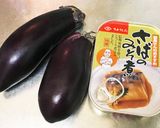 サバ味噌缶とナスのレンジ蒸し作り方1写真