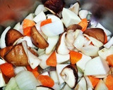 ポッと暖まろう❉秋野菜と押し麦のスープ❉作り方2写真