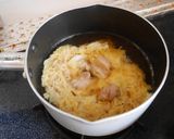 あごだしつゆで、ちゃちゃっと親子うどん作り方3写真