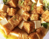 あごだしつゆでささっと厚揚げと白菜の煮物作り方3写真