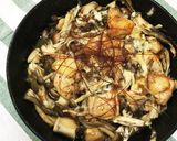 ダシダで鶏肉ときのこのぎゅうぎゅう焼き作り方6写真