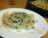 つるむらさき&納豆のめんつゆパスタ作り方4写真