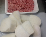 ひき肉たっぷり、大根のとろとろあんかけ煮作り方2写真