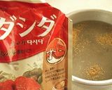 ダシダで！なめこと豆腐と卵のスープ作り方1写真