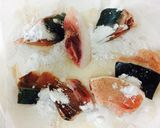 ブリのあらでマヨ豆板醤炒め・レンジ５分作り方2写真