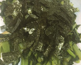あごだしつゆを使った 大根の葉の和えもの作り方1写真