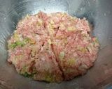 挽肉の肉汁がたまらない　豆腐餅ダシタ風味作り方4写真