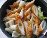 だし味がしみてる　白菜とちくわの煮びたし作り方2写真