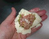 挽肉の肉汁がたまらない　豆腐餅ダシタ風味作り方5写真