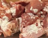 簡単♪鶏もも肉と舞茸のバターポン酢炒め＊作り方1写真
