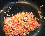 余ったご飯もち麦de味噌ミルク リゾット作り方2写真