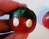 キャラ弁*ミニトマトでミニミッキー作り方10写真