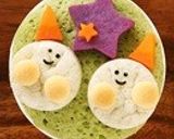 離乳食 ハロウィン蒸しパンプレート作り方5写真