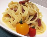 生クリーム不要！豆乳カルボナーラ！作り方8写真