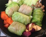 お野菜スープのロールキャベツ作り方4写真