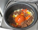 丸ごとトマトとコンビーフ✿めちゃ旨ピラフ作り方5写真