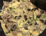 牛肉としめじの茶巾卵スープ♡作り方3写真