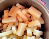 大根と豚肉のめんつゆおかか煮作り方3写真