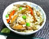 鶏肉と舞茸の炊き込みご飯作り方11写真