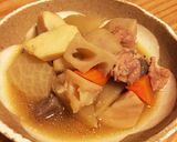 大根 里芋 蓮根 こんにゃく 人参 鶏肉作り方9写真