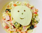 レンジ５分白菜消費！子ども人気冬のサラダ作り方8写真