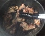 甘辛☆豚のスペアリブ赤ワイン炒め作り方6写真
