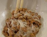 １人ランチに♪ふわっふわ卵の納豆ごはん作り方1写真