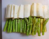アスパラ、長芋、大葉の豚肉巻き作り方1写真