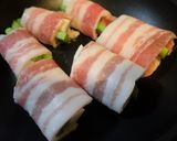 アスパラ、長芋、大葉の豚肉巻き作り方3写真
