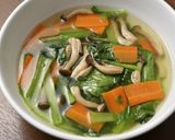 小松菜と温泉卵のスープがけ飯作り方11写真