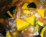 箸がススム!煮崩れしない豚肉と南瓜の煮物作り方4写真