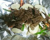 あっさり♪秋の野菜と牛肉のホイル蒸し☆作り方6写真