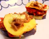 ナスと野菜たっぷり赤ソースのオーブン焼き作り方6写真