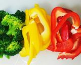 簡単彩り野菜のツナマヨ炒め☆作り方1写真
