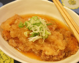カツのみぞれ煮＊あごだしつゆで作り方4写真