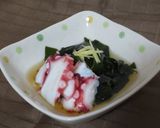 たことサラダわかめの酢の物作り方4写真